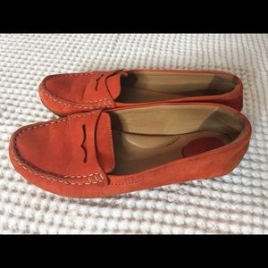 Clarks Orange Loafers